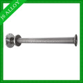 Screw and barrel for extrusion blow molding machine